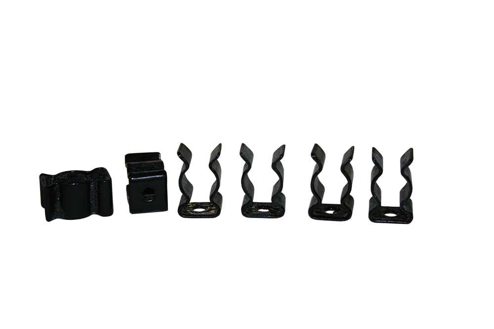 QUIC-MOUNT TOOL CLIPS .75" DIA.- .144" HOLE DIA.- 6 PCS/PKG - BLACK-3075-130-000
