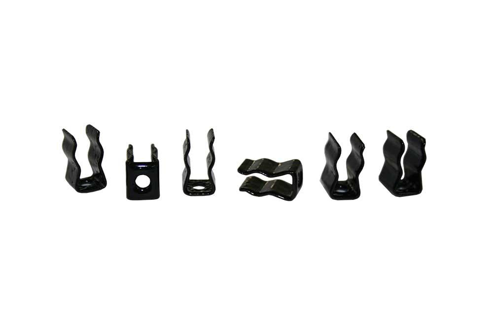QUIC-MOUNT TOOL CLIPS .25" DIA- .144" HOLE DIA- 6 PCS/PKG - BLACK-3075-120-000