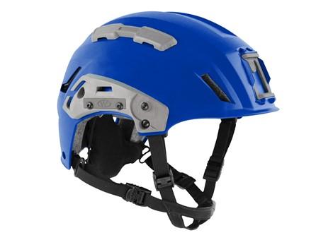 SAR Tactical Helmet Blue W/ Goggle Posts