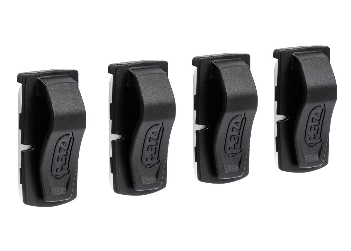UNI ADAPT adhesive clip for mounting a Petzl headlamp on any type of helmet (pack of 4)