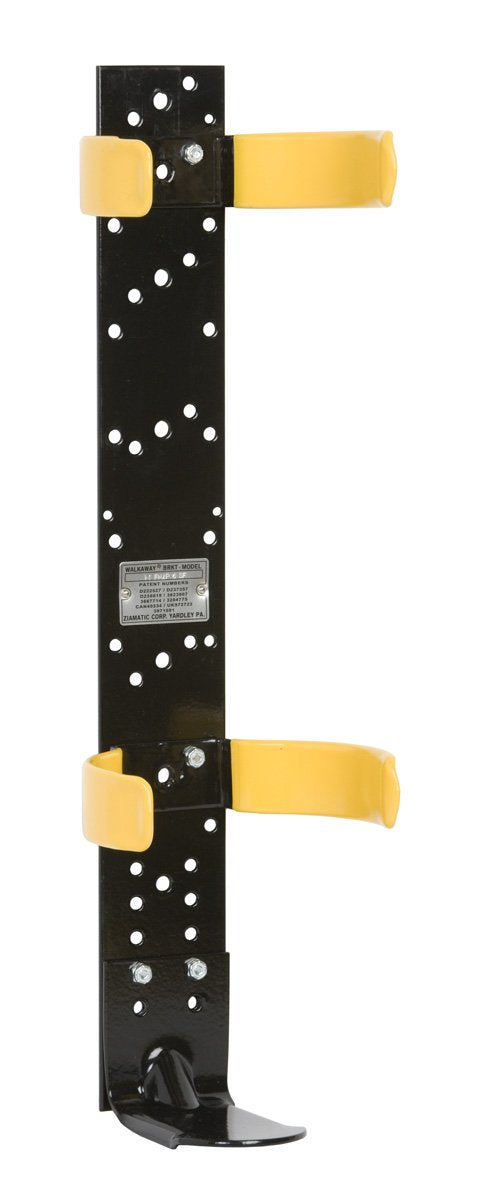 KNOCK-DOWN BRACKET WITH FULL HIGH CYCLE CLIPS 5.3" to 5.8" Dia. Cylinder / Backplate Clips & Angle Footplate - No Strap-1053-207-000