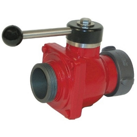 Hydrant Ball Valve -Ball valve 2.5" special female swivel inlet x 2.5" special male (3.238 X 6) Thread