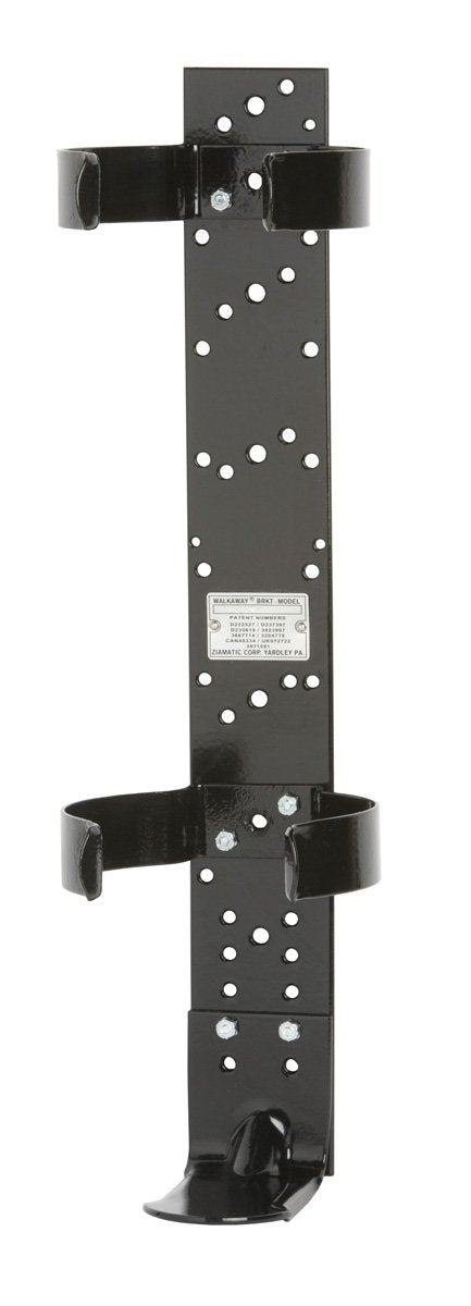WALKAWAY SPRING CLIP BRACKETS - UNASSEMBLED Standard Clips / 7.1" to 7.4" Dia. Cylinder / Backplate w/Angle Footplate - No Strap-1070-207-000