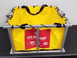 Portable Collapsible Tank - Aluminum Framed Tank 3000 / 22oz Vinyl / Yellow