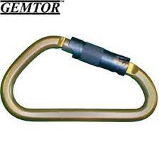 Carabiner, 2" Gate, Aluminum side opening large carabiner with triple locking gate , 3-Stage Tensile strength - 9,000 lbs. Meets NFPA 1983-2012 Overall length - 7 1/4?