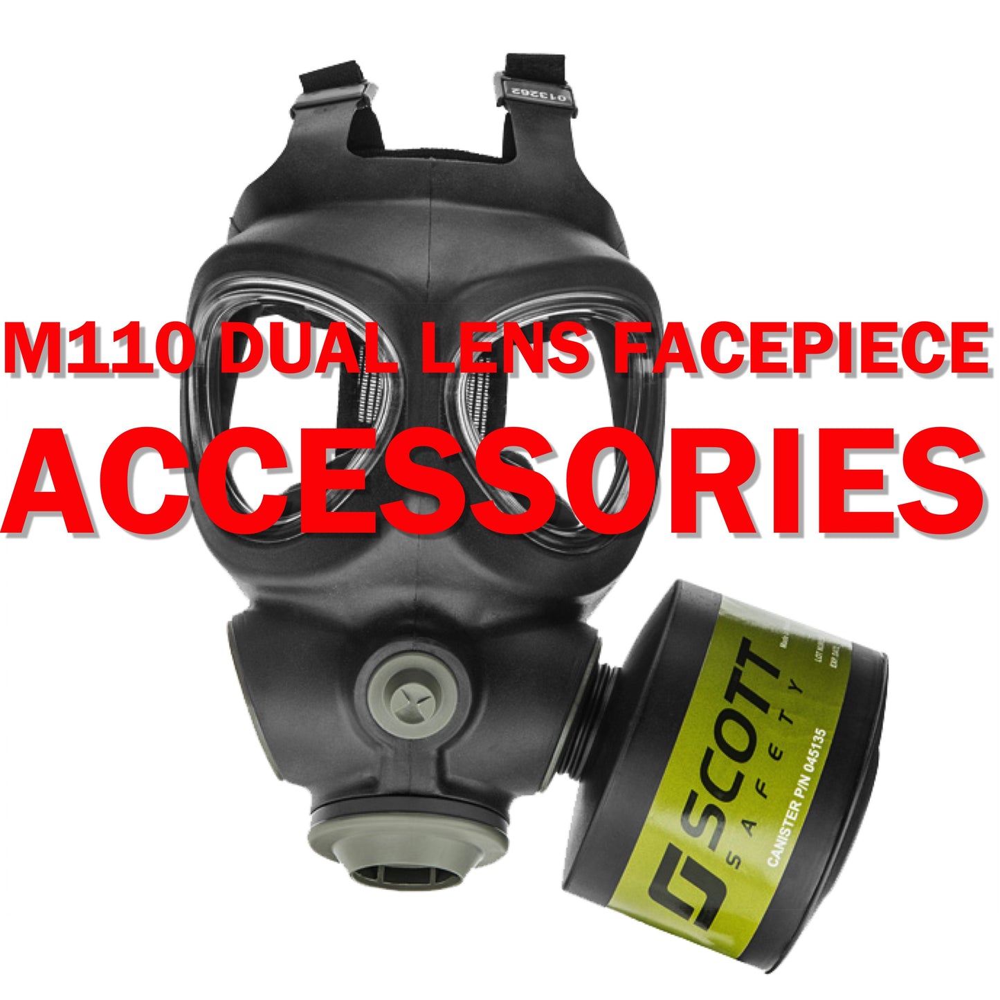 Tactical Facepiece Bag with Belt Mounting