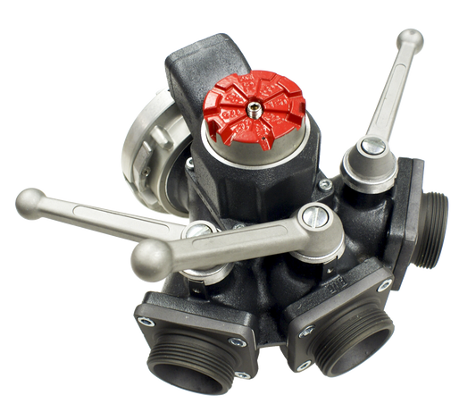 3-Way Ball Valve (Wye) 5? Storz Inlet / (3) 2.5" NH M Outlets
