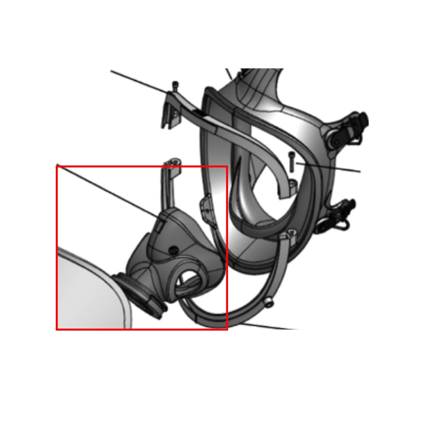 AV-3000 Facepiece Nosecups AV-3000 & AV-3000 SureSeal / Large