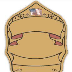 6" Gold Leaf Helmet Shield 6-GL-6
