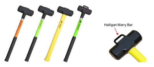 8# Sledge, OAL 26", Lime Fiberglass Handle, Reflector, Marry Bar & Black Grip