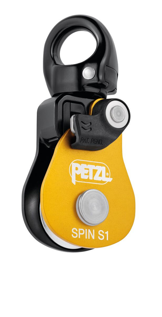 Spin L1-very high efficiency single pulley with swivel, 95% efficiency, NFPA (Yellow 7-13mm)