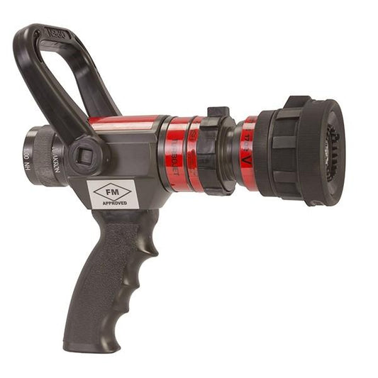 1702 1'' Turbojet Nozzle with Pistol Grip (13-60G@100PSI) Black Handle / Black Pistol Grip / Black Bumper