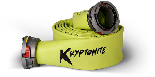 Snap-Tite Kryptonite - 4 in. Diameter Hi-Viz Green / 25 ft / 4 in Storz Aluminum