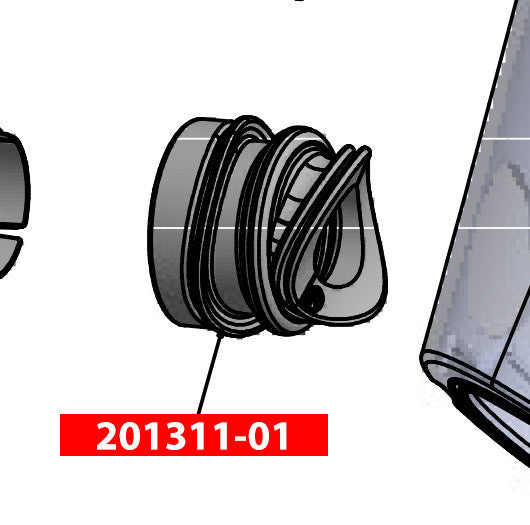 AV-3000 HT Facepiece Voicemitter Duct Kit Right