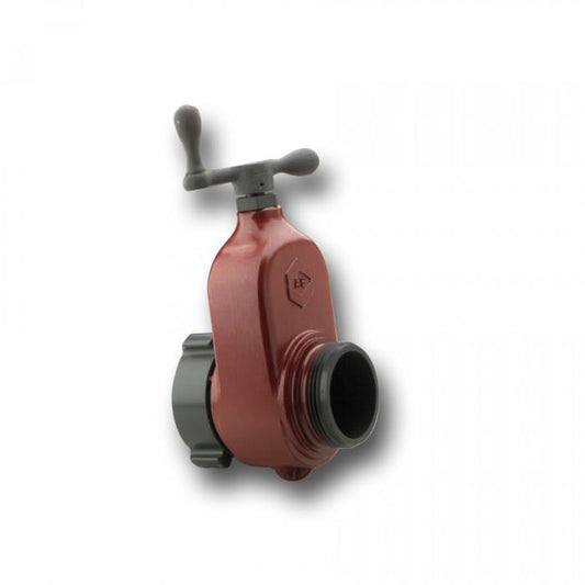 Gate Valve  2 1/2" NY Corp Female X NY Corp Male / Pyrolite