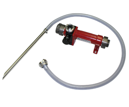 In-Line Foam Eductor FE 60 Light Weight 1.5" NH female Swivel Rocker Lug Inlet x 1.5" NH Male Outlet with Pick Up Tube and Stainless Steel Wand