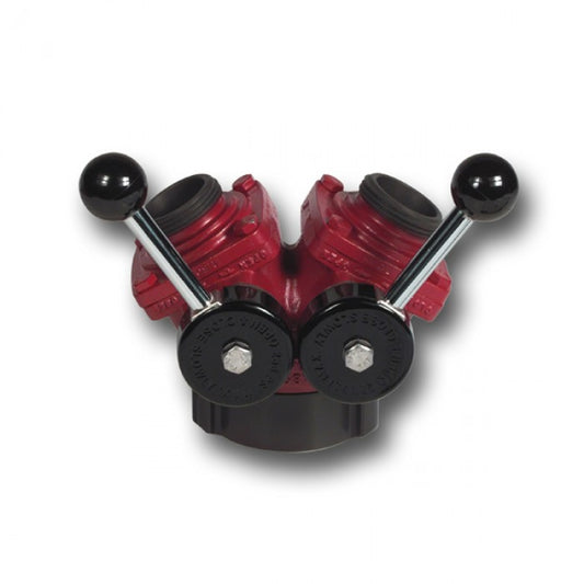 Hydrant Wye - 2.5" NH F RL Inlet x (2) 2.5" NH M RL Outlets