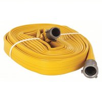 Ponn Supreme Double Jacket Hose - 3 in. Diameter Yellow / 5 ft / 2.5 in New York Corp Aluminum