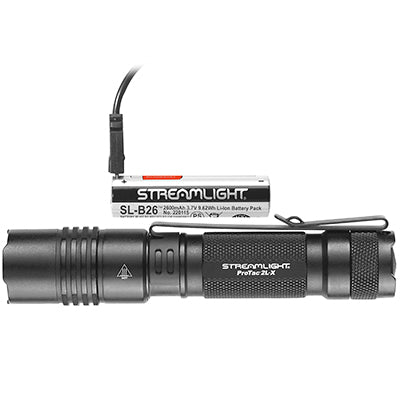 ProTac 2L-X USB Includes SL-B26 battery pack, USB cord and holster  - Black