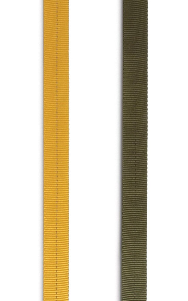 1 Inch Tubular Webbing Yellow / Per Foot-This product is not eligible for return.