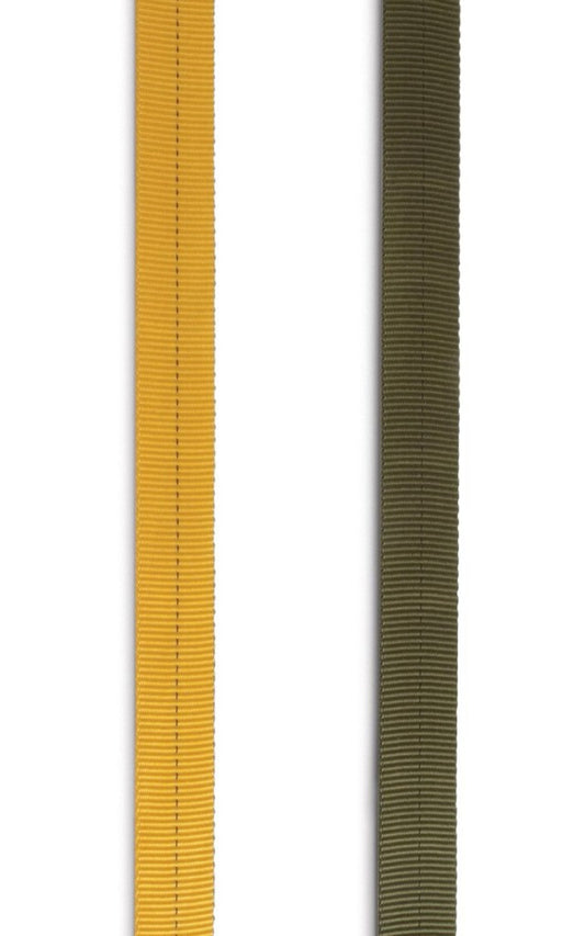 1 Inch Tubular Webbing Yellow / Per Foot-This product is not eligible for return.