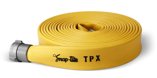 Snap-Tite TPX Hose: 3-Ply Nitrile Rubber Attack/Supply Hose Yellow / 2" Diameter / 1.5" NST Couplings / 25 foot