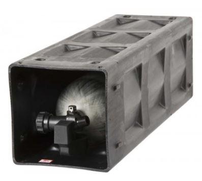QUIC-STORAGE RACK - PLASTIC AIR CYLINDER RACK Yellow-1090-305-000