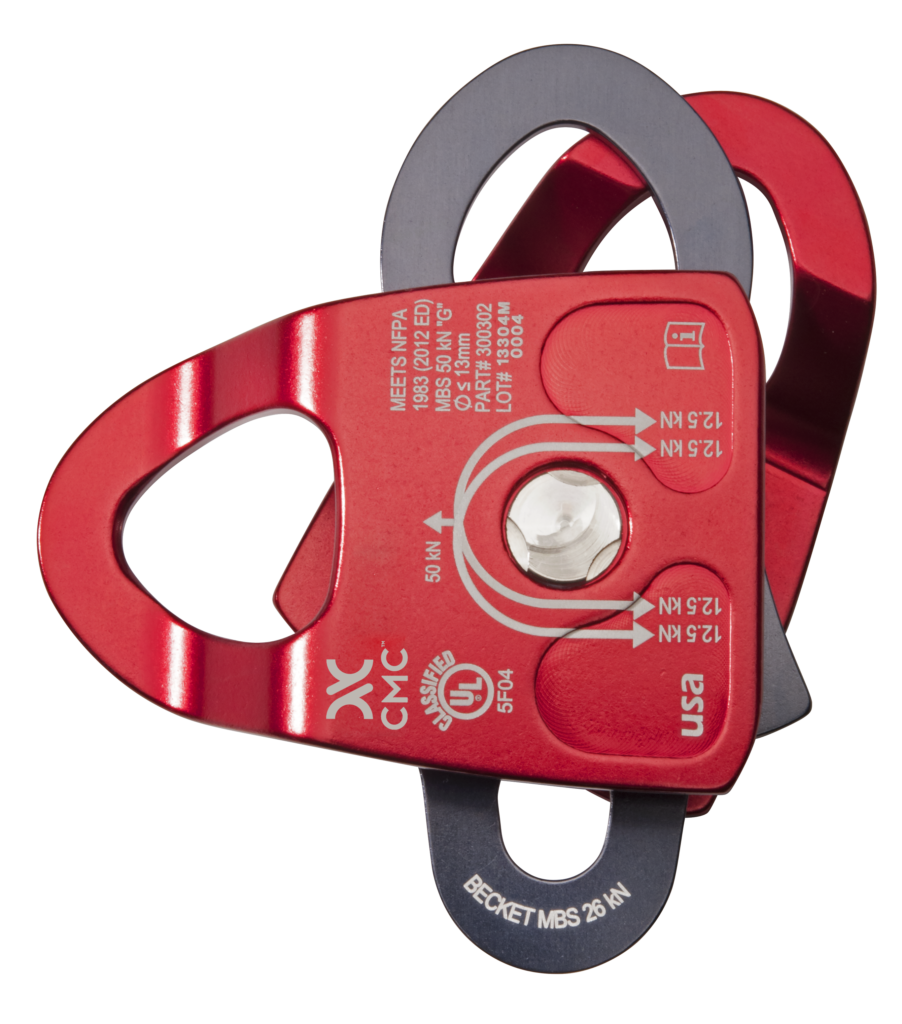 Double Rescue Pulley Red