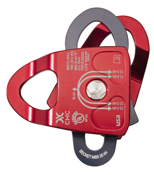 Double Rescue Pulley Red