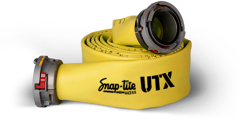 UTX LDH SUPPLY HOSE - 5 INCH x 100 FT LENGTHS (STORZ COUPLED) Yellow