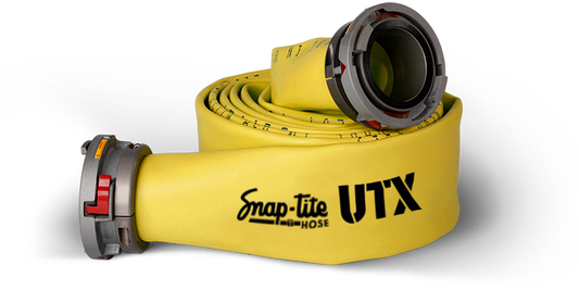 UTX LDH SUPPLY HOSE - 5 INCH x 100 FT LENGTHS (STORZ COUPLED) Yellow