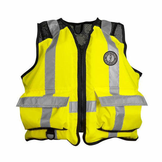 High Visibility Industrial Mesh Vest Fluorescent Yellow Green (239) / S/M