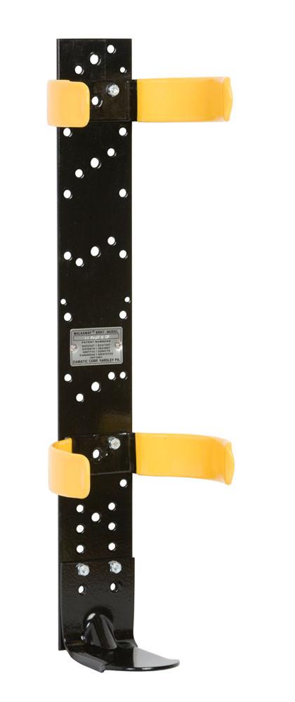 KNOCK-DOWN BRACKET WITH LOW PROFILE FULL HIGH CYCLE CLIPS 5.3" to 5.8" Dia. Cylinder / Backplate, Short Footplate, No Strap-1057-205-000