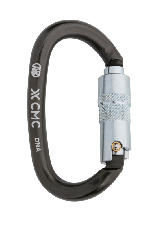 CARABINER, DNA AUTO-LOCK, ANSI, BLK/SLVR, CMC/KONG