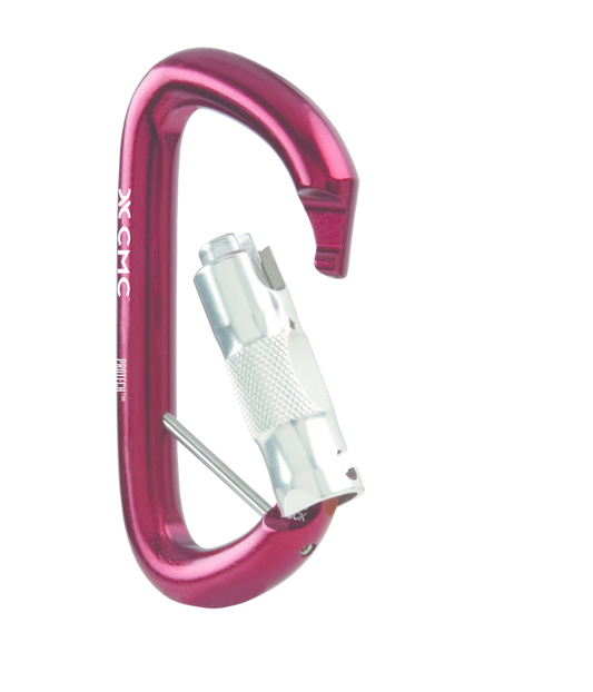 Protech Aluminum Key-Lock Carabiners Auto-Lock, Red w/Keeper