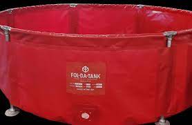 Portable Collapsible Tank -Steel Framed Tank 5000 / 22oz HPR / Red
