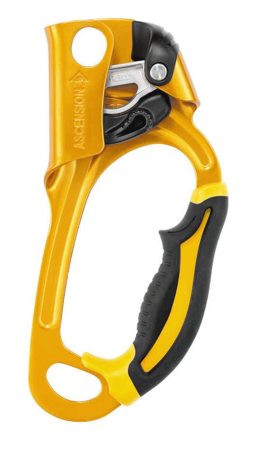 Ascension- Lightweight, hand Ascender- NFPA, Black/Yellow Right Handed,