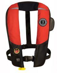 Inflatable PFD w/HIT (Auto Hydrostatic) - Universal Size Red/Black (123)