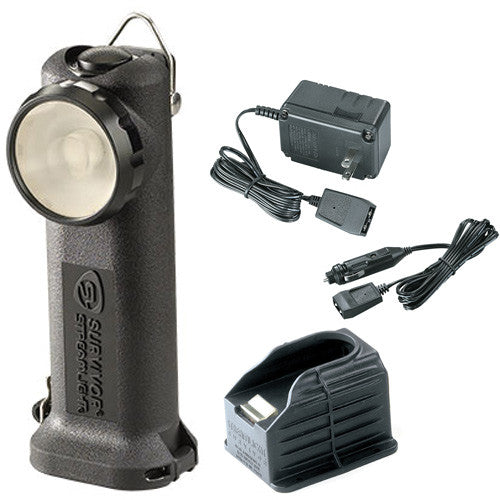 Survivor with Charger/Holder and 120V AC/12V DC cords Black