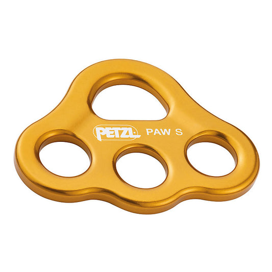 Petzl PAW small 3 position rigging plate-Yellow