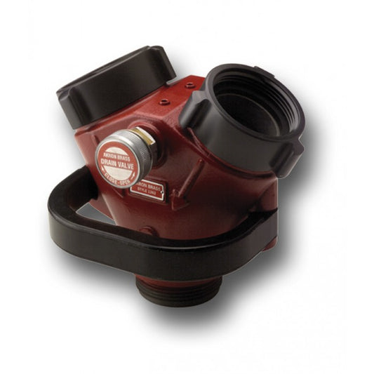 CLAPPERED SIAMESE W/DRAIN VALVE (2) 2.5NH F X 5.0 STORZ