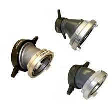 30 Degree Elbow - Storz x Female Swivel 5" Storz w/Lock / 4" NH Female Rocker Lug w/Cap