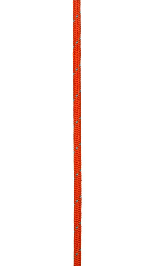 Prusik Cord & Load Release Hitch Cord 6mm / Orange w/ Blue Stripe / Per Foot -This product is not eligible for return.