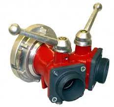 2-way ball valve 6" NH female swivel long handle x (2) 2.5" NH male (LDH Wye)