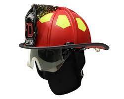 Ultra Lightweight Helmet, Red With Bourkes/ Yellow Silver Trim, Leather Brow Pad