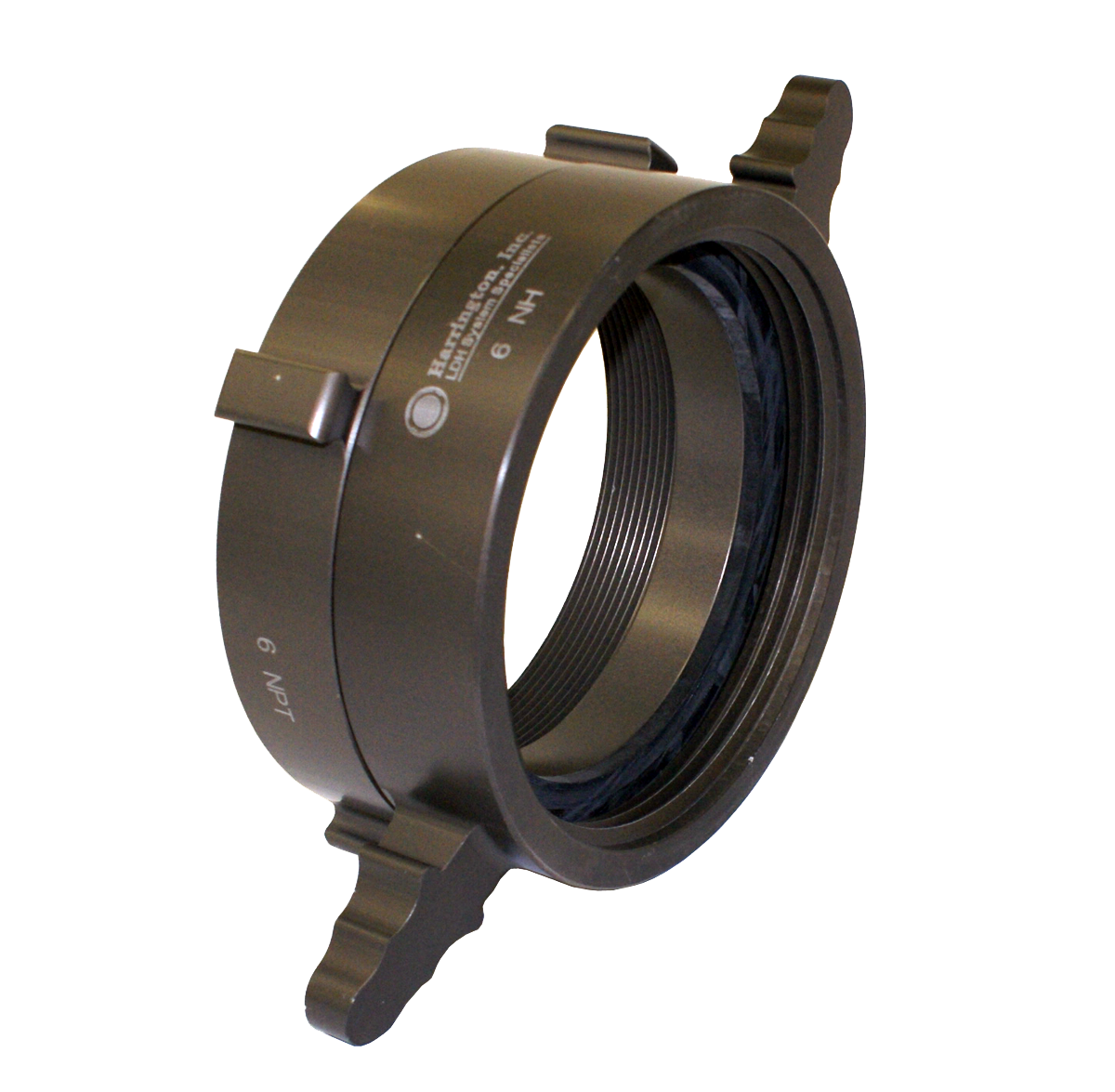 H53L- Female Swivel LH x Female Rigid Threaded Adapter 3.0" NH F SW LH / 4.5" NH F RL