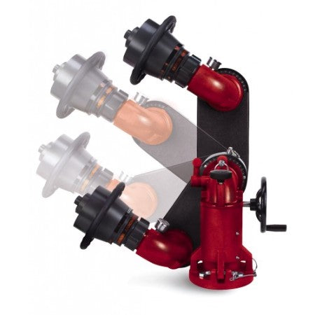 3433 Apollo Hi-Riser Dual Inlet Deck Gun w/Liftoff Direct Mount w/ Pipe and Tips