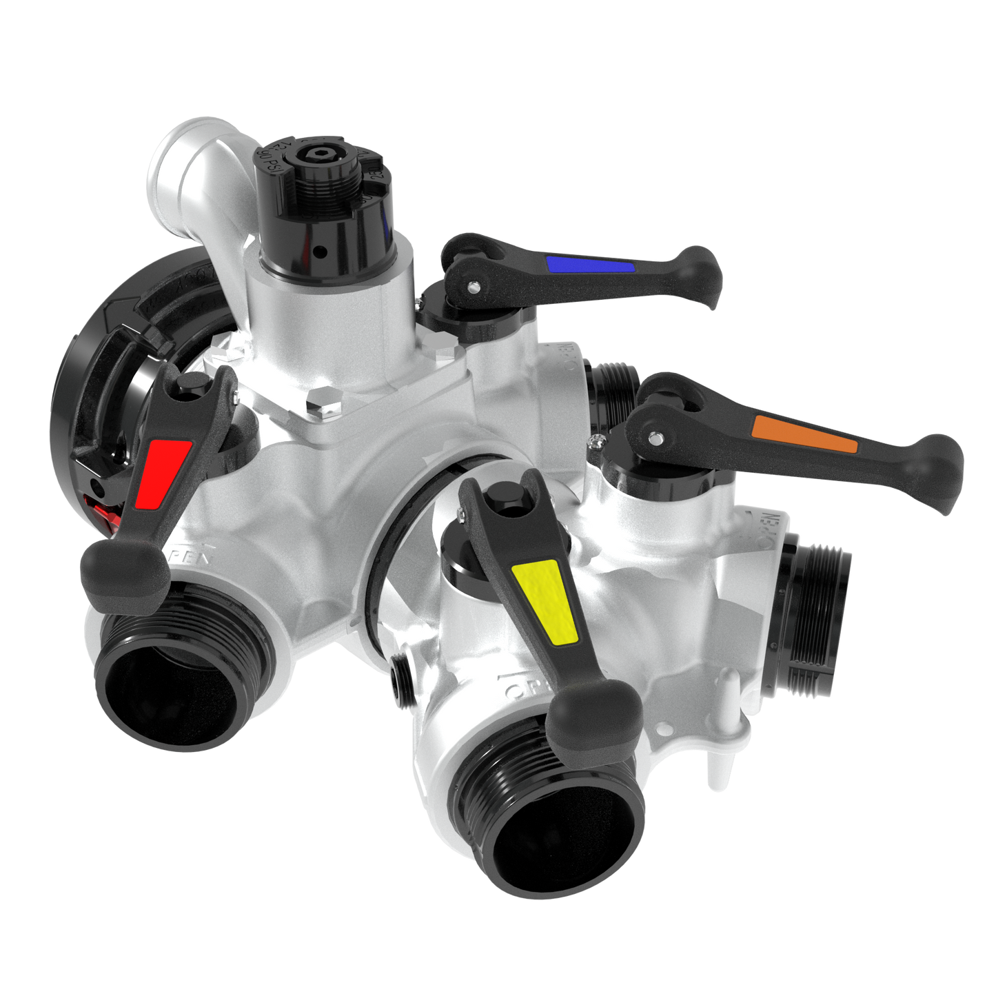 4-WAY VALVED MANIFOLD-A-STORZ 6" C-4 2.5"NHM