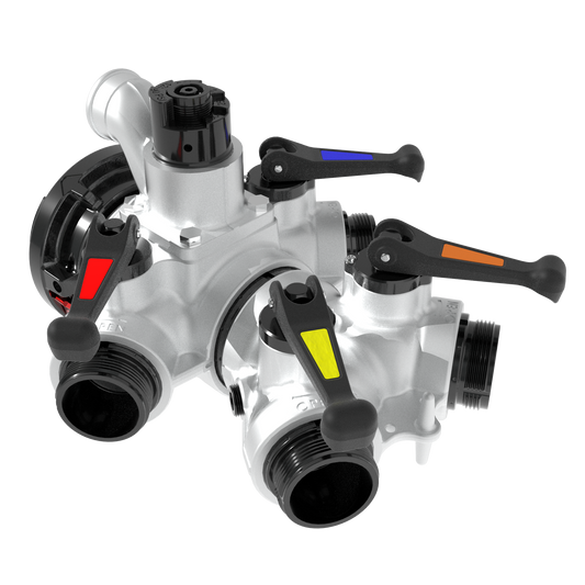 4-WAY VALVED MANIFOLD-A-STORZ 6" C-4 2.5"NHM