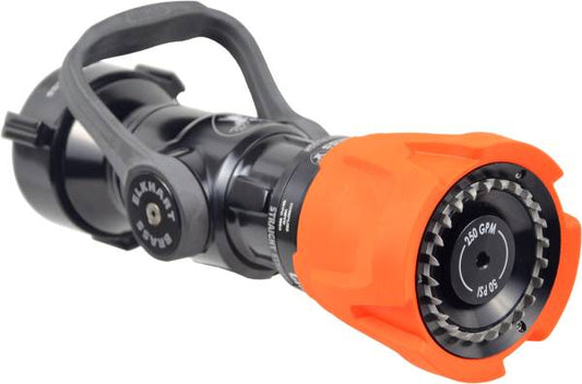 Chief XD Nozzle- Waterway: 1 3/8" 250 GPM @ 100 PSI 2.5"FNH inlet, NO PISTOL GRIP, ORANGE, SPINNING TEETH